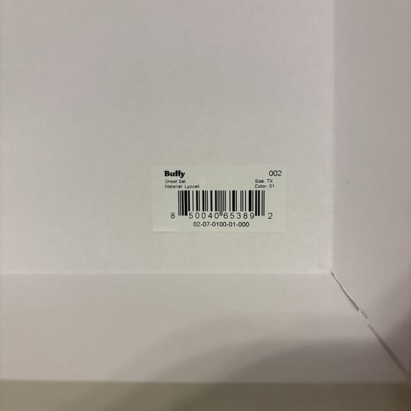 Buffy White Sheets Lyocell Twin XL White - Picture 3 of 4